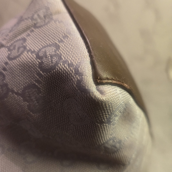 Gucci Monogram Bamboo Handle Tote - Picture 2 of 14